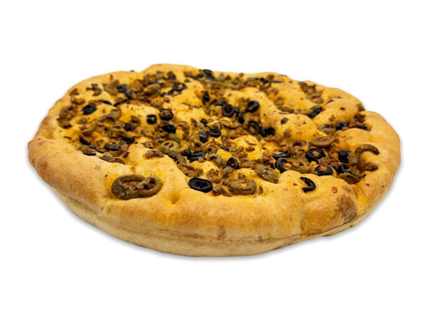 Focaccia Olijven-knoflook